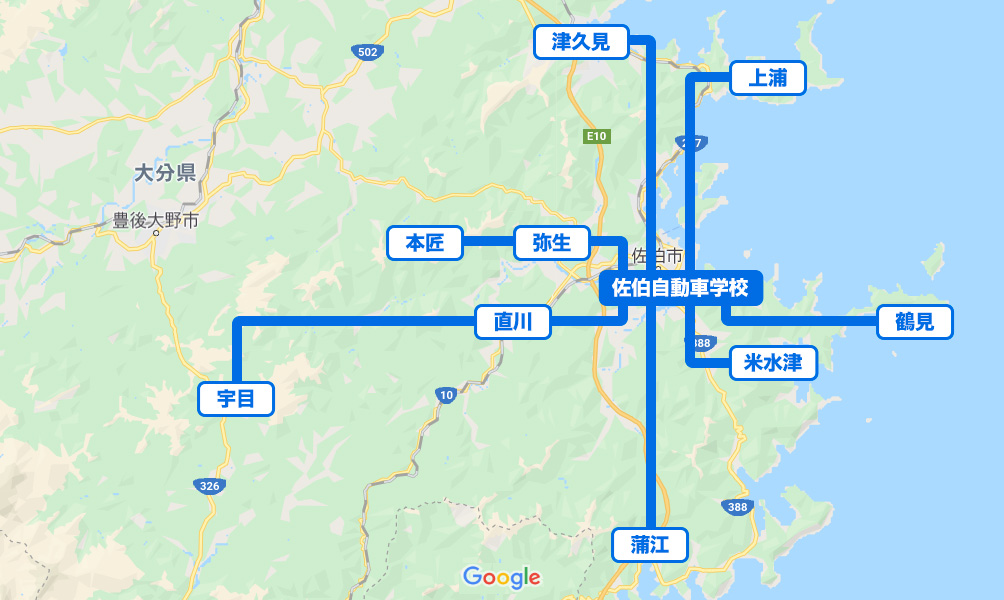 スクールバス運行図